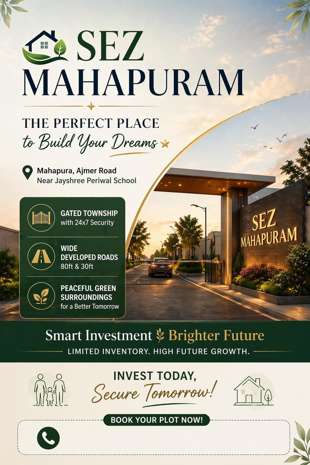 Sez Mahapuram plots in jaipur